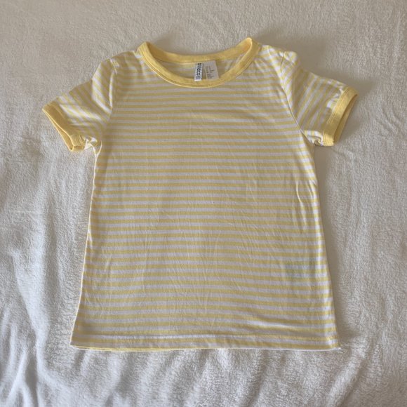💛Striped Yellow Divided Top💛 - Picture 2 of 4